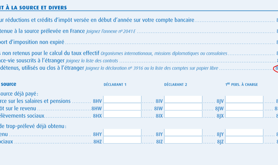 Case 8UU pré-cochée de la déclaration préremplie des revenus 2019 : une réaction s’impose !